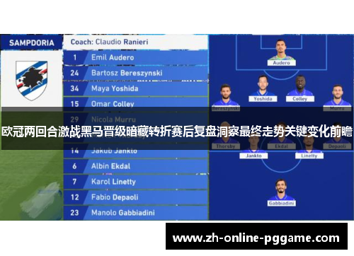 欧冠两回合激战黑马晋级暗藏转折赛后复盘洞察最终走势关键变化前瞻 欧冠两回合激战黑马晋级暗藏转折赛后复盘洞察最终走势关键变化前瞻